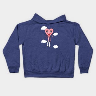 Dream Lovers Heart in the Sky Kids Hoodie